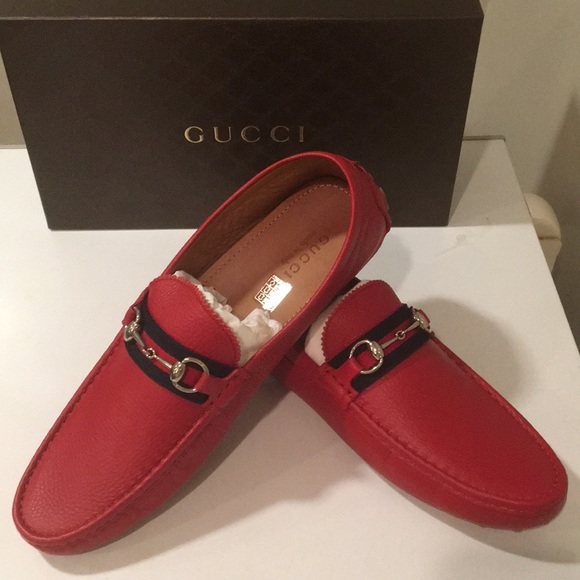 red gucci drivers